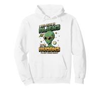 Alien Believer UFO Amante dello Spazio Extraterrestre Felpa con Cappuccio