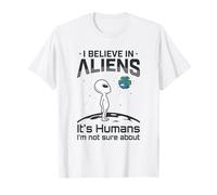 Alien Believer UFO Amante dello Spazio Extraterrestre Maglietta