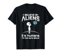 Alien Believer UFO Amante dello Spazio Extraterrestre Maglietta