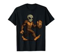 Alien Bigfoot Costume Sasquatch Credenti extraterrestri Maglietta