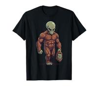 Alien Bigfoot Costume Sasquatch Credenti extraterrestri Maglietta
