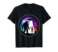 Alien Bigfoot Party UFO Sasquatch Design Fantastico Space Chill Maglietta