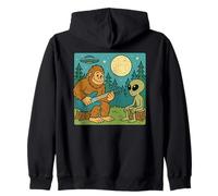 Alien & Bigfoot, per Bambini | Amanti della Chitarra e della Chitarra Felpa con Cappuccio