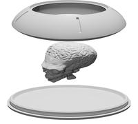 Alien Bust Display for Mars Attacks - 4.5" Sci-Fi Movie Collectible Decoration
