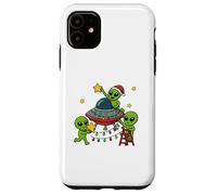 Alien Christmas Party Design natalizio per bambini Custodia per iPhone 11