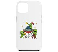 Alien Christmas Party Design natalizio per bambini Custodia per iPhone 13