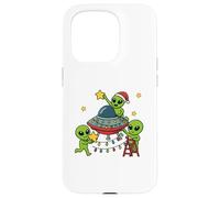 Alien Christmas Party Design natalizio per bambini Custodia per iPhone 15 Pro