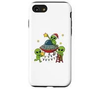 Alien Christmas Party Design natalizio per bambini Custodia per iPhone SE (2020) / 7/8