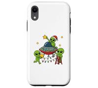 Alien Christmas Party Design natalizio per bambini Custodia per iPhone XR