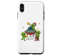 Alien Christmas Party Design natalizio per bambini Custodia per iPhone XS Max