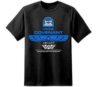 Alien Covenant Crew Member T Shirt Sulaco M41A Pulse Rifle Movie Weyland Yutani Black XXL
