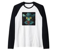 Alien Cowboy per un divertente stile galattico Maglia con Maniche Raglan