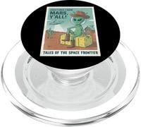 Alien Cowboy Saluti Da Marte Spazio UFO Retro Western PopSockets PopGrip per MagSafe