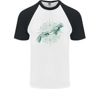 Alien Creazione Di Adamo Parodia UFO Uomo S/S Maglietta Da Baseball