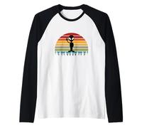Alien Disclosure/UFO/UAP/Peace Sign Crop Circle Design Maglia con Maniche Raglan