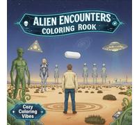 Alien Encounters Coloring Book: Adorable & Cozy UFOs, Crop Circles, Extraterrestrial Visitors & Secret Galactic Scenes for Adults & Teens | Color Fun ... Calm | Playfully Paranormal Stress Relief Art