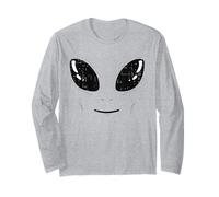 Alien Face Space - Costume Divertente per Halloween, per Uomini, Bambini, Alieni Maglia a Manica