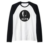 Alien Graphic per un'avventura nell'era spaziale Maglia con Maniche Raglan