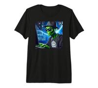 Alien Hacker etico Hack Sicuro sistemi Regalo Maglietta Premium
