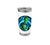 Alien Hacker etico hack vulnerabilità sistemi sicuri Bicchiere termico in acciaio inox doppia parete