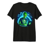 Alien Hacker etico Hack vulnerabilità sistemi sicuri Maglietta Premium