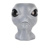 Alien Head Planter Pot for Succulents | Big Eyes Synthetic Flower Pot Indoor/Outdoor | Cute Planter for Home/Office/Garden | Unique Present for Plant Enthusiasts