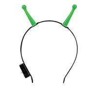 Alien Headband Lighted Alien Antenna - Accessori per capelli per vacanze | Copricapo per feste a tema spaziale, antenna LED luminosa, cerchio ad arco leggero, oggetti di scena fotografici