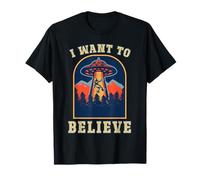 Alien Hunter UFO Area 51 Credi all'incontro con Un Disco Maglietta
