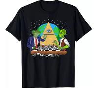 Alien Illuminati Conspiracy Theory all Seeing Eye Aliens T-Shirt Black XL