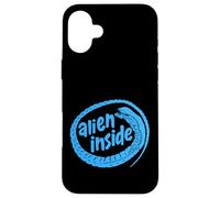 'Alien Inside' Funny Xenomorph Sci-fi Earth Movie Design Custodia per iPhone 16 Plus