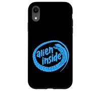 'Alien Inside' Funny Xenomorph Sci-fi Earth Movie Design Custodia per iPhone XR