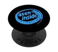 'Alien Inside' Funny Xenomorph Sci-fi Earth Movie Design PopSockets PopGrip Adesivo