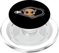 Alien Inside Zipper Illusion Carino Divertente Cartoon Art PopSockets PopGrip per MagSafe