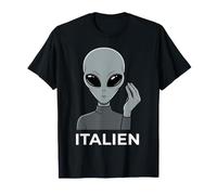 Alien Italia Italiano Gesto della Mano Divertente Italien Maglietta