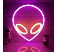 Alien Logo Luci Notturne Con Forme Decorazioni di Illuminazione Speciale Luci LED Neon Risparmio Energetico E Luminose Decorazioni di Halloween Dando Regali Ad Amici E Decorazioni Di Vacanza