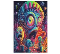 Alien Monster Puzzle Games for Adults E Bambini - for Creativity And Mindfulness - Challenging Jigsaw Puzzles 1000 Pezzi for Family 78×53cm