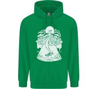 Alien Octopus Kraken Cthulhu Mucca UFO Uomo Felpa