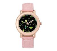Alien, orologio da polso da donna, elegante, analogico, al quarzo, cinturino in pelle, Stile:, regular, Cinturino