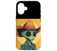 Alien Outlaw per un Wild Space Ride e Cowboys Custodia per iPhone 16