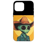 Alien Outlaw per un Wild Space Ride e Cowboys Custodia per iPhone 16 Pro Max