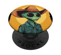 Alien Outlaw per un Wild Space Ride e Cowboys PopSockets PopGrip Adesivo