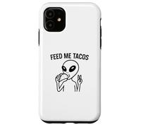 Alien Peace Love Tacos Tee - Funny UFO Food Lover tees Custodia per iPhone 11