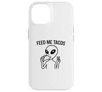 Alien Peace Love Tacos Tee - Funny UFO Food Lover tees Custodia per iPhone 14