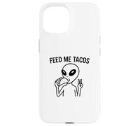 Alien Peace Love Tacos Tee - Funny UFO Food Lover tees Custodia per iPhone 15