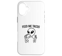 Alien Peace Love Tacos Tee - Funny UFO Food Lover tees Custodia per iPhone 16 Plus