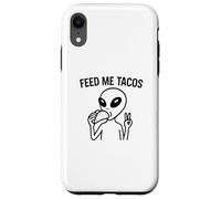 Alien Peace Love Tacos Tee - Funny UFO Food Lover tees Custodia per iPhone XR