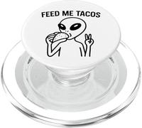 Alien Peace Love Tacos Tee - Funny UFO Food Lover tees PopSockets PopGrip per MagSafe