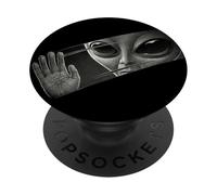 Alien Peeking Graphic | Progettazione di finestre extraterrestri UFO PopSockets PopGrip Adesivo