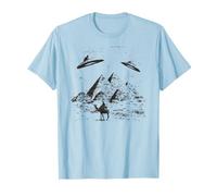 Alien Pyramid T-Shirt I Vintage Aliens UFO Day Maglietta