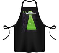 Alien Rapita Mucca UFO Contadino Cotone Grembiule 100% Biologico